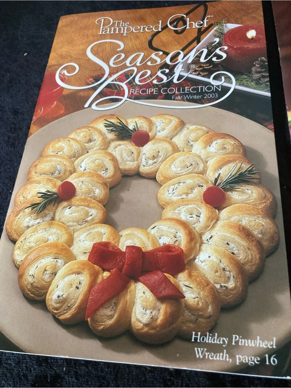 The Pampered Chef Recipe Book Set - Brown, White, Red Accents